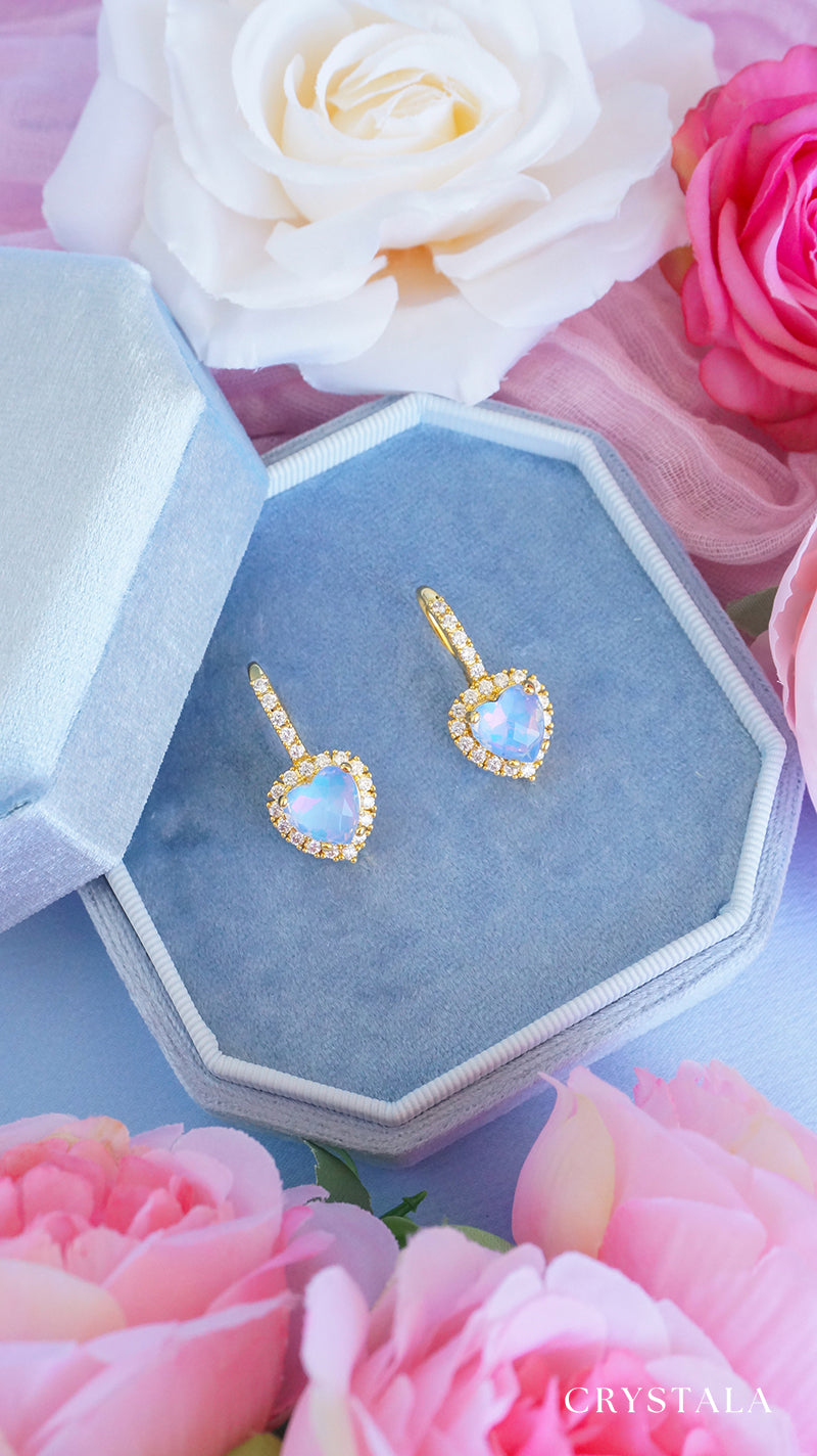 18k Gold Heart Azura Earrings