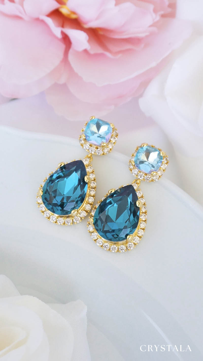18k Gold Dahlia Earrings