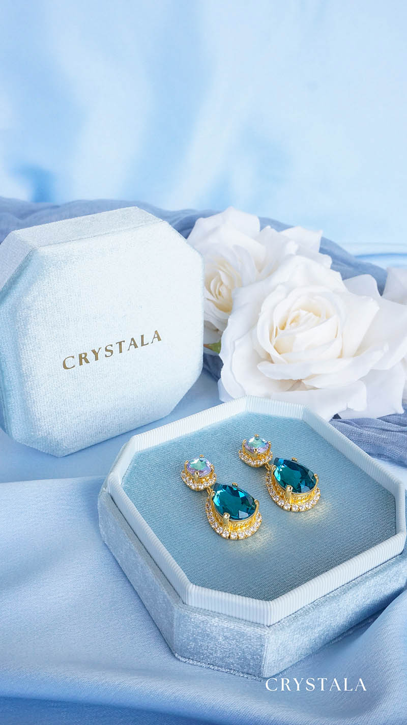 18k Gold Dahlia Earrings