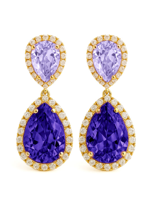 18k Gold Violette Earrings