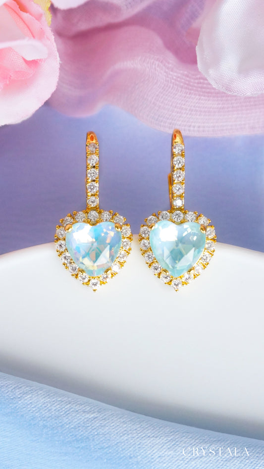 18k Gold Lilian Heart Earrings