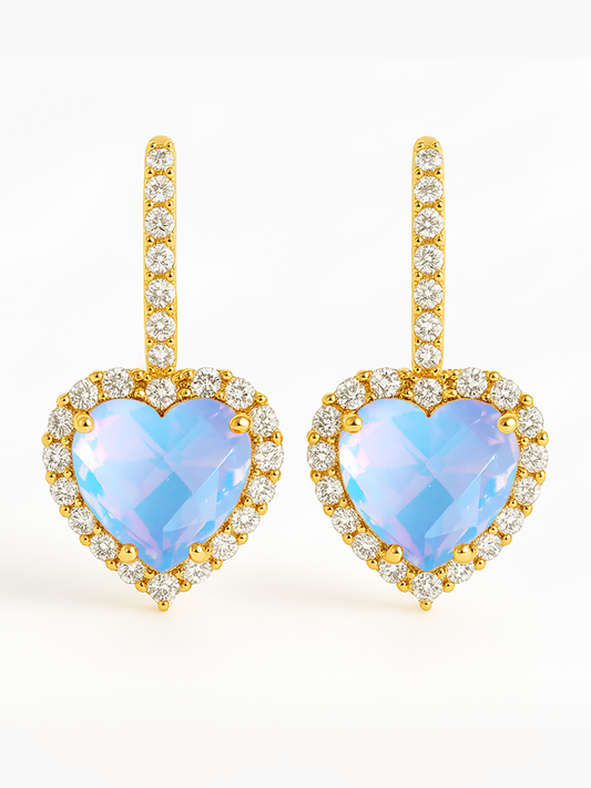 18k Gold Heart Azura Earrings