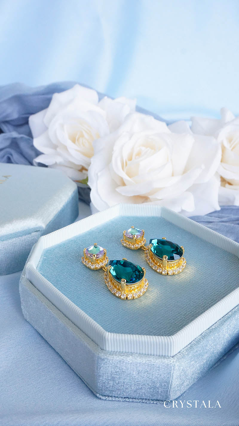 18k Gold Dahlia Earrings