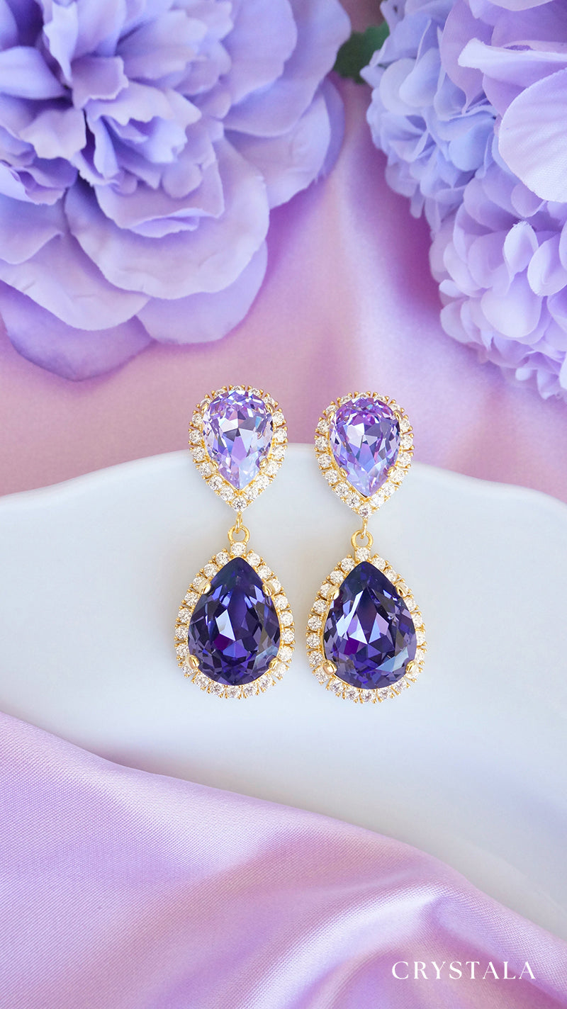 18k Gold Violette Earrings