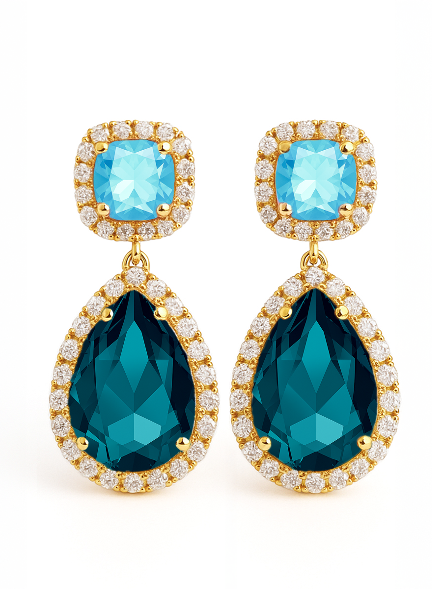 18k Gold Dahlia Earrings