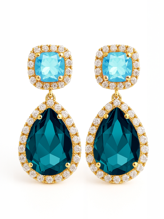 18k Gold Dahlia Earrings