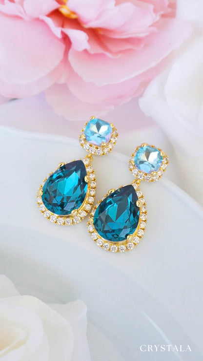 18k Gold Dahlia Earrings