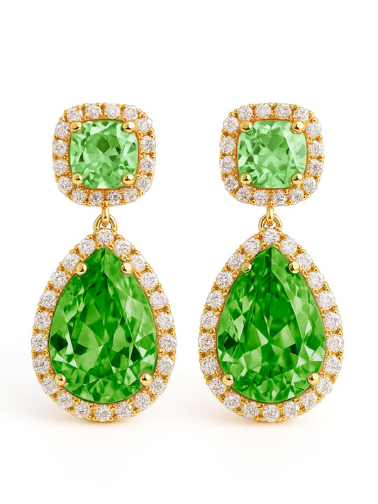18k  Gold Ivy Earrings
