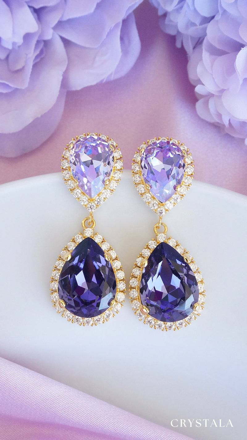 18k Gold Violette Earrings