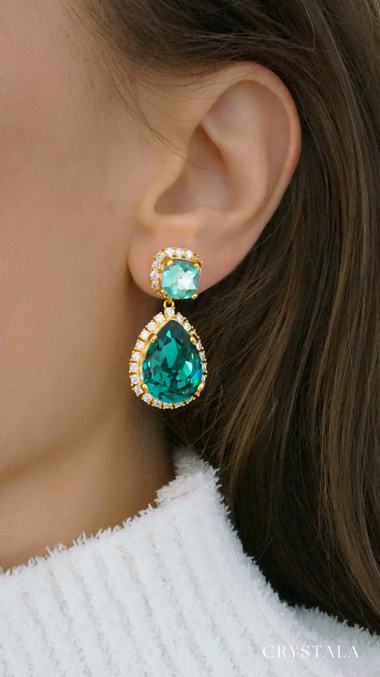 18k Gold Dahlia Earrings